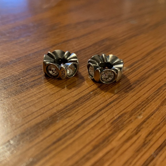 Kay Jewelers Charmed Memories Michael Anthony Two Sterling Silver Crystal Charms - Picture 6 of 12